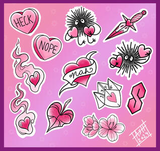 Tattoo Flash Sheet